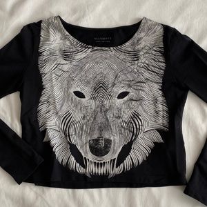 All Saints Cropped Wolf Long Sleeve